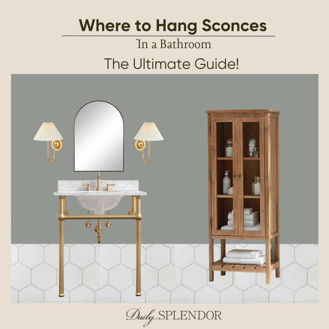 Where Should I Hang Sconces In The Bathroom | The Ultimate Guide ...